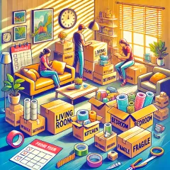 引っ越しの荷造りでは何から準備する？片付けの手順を解説！