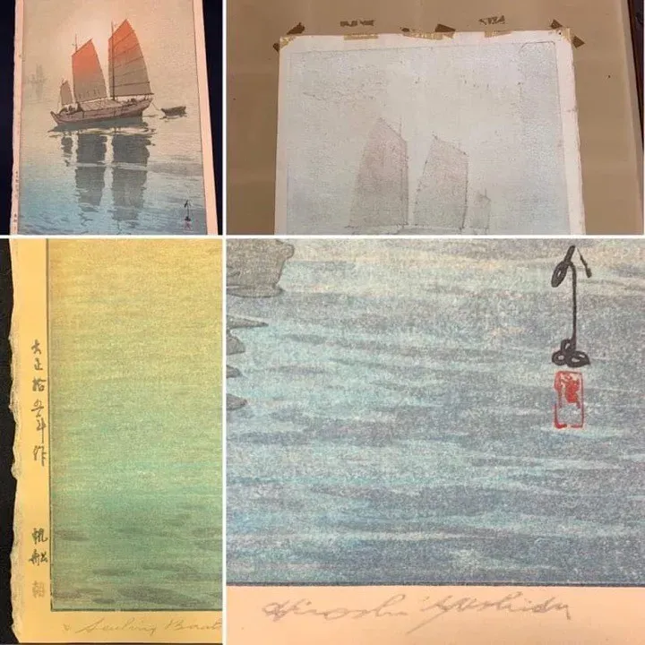 長い間倉庫で眠っていた絵画